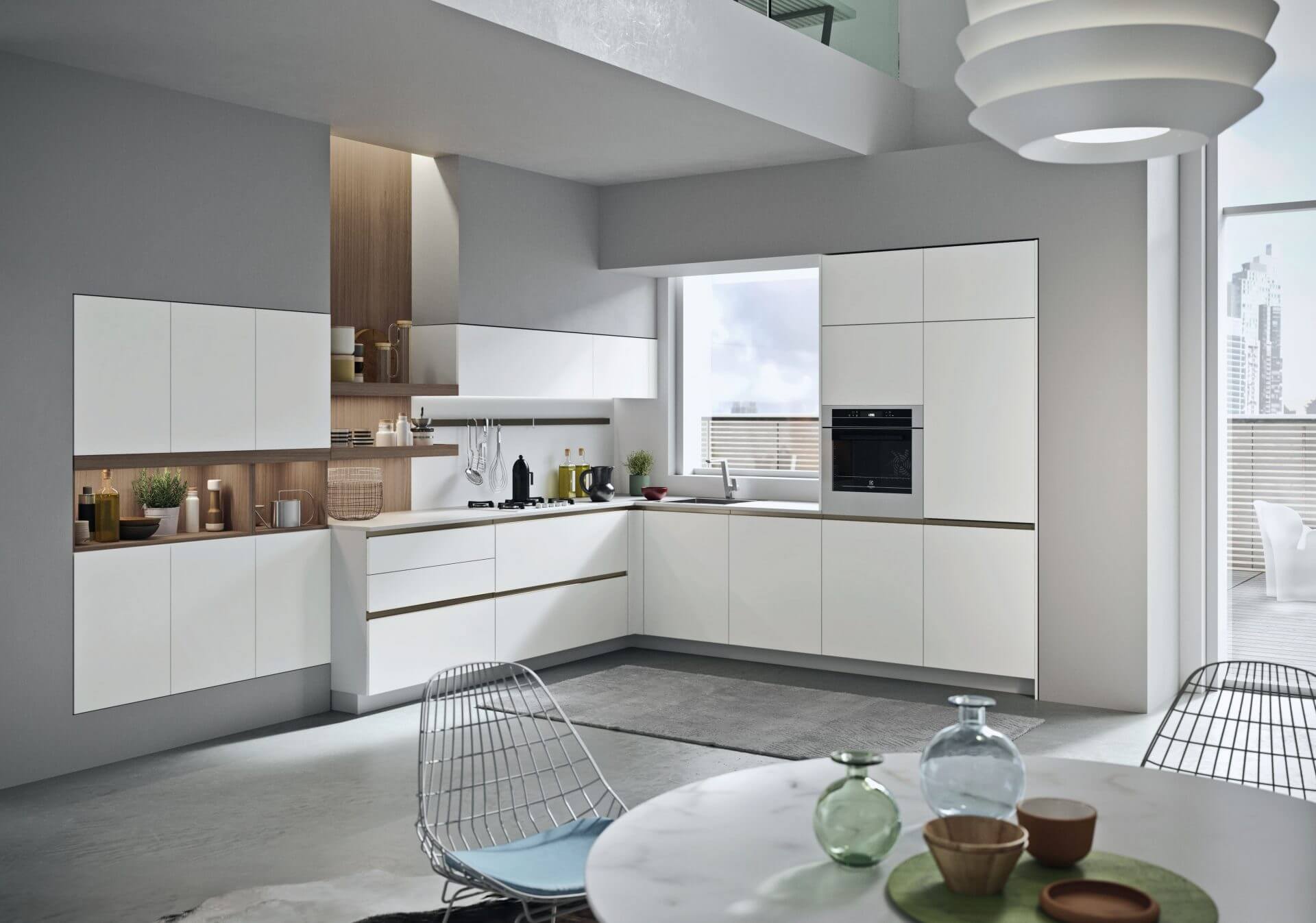 Modèle Joy - cuisine SNAIDERO haut de gamme Uni-K Concept Intérieur