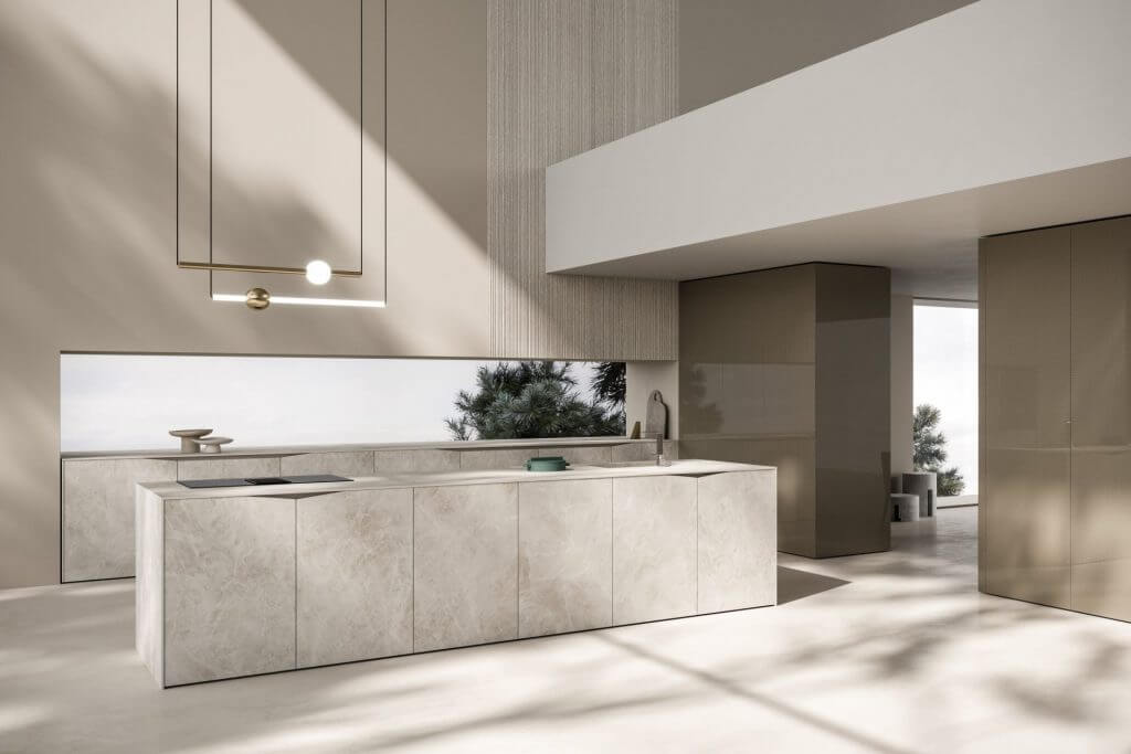 Modèle Elementi - cuisine SNAIDERO haut de gamme Uni-K Concept Intérieur