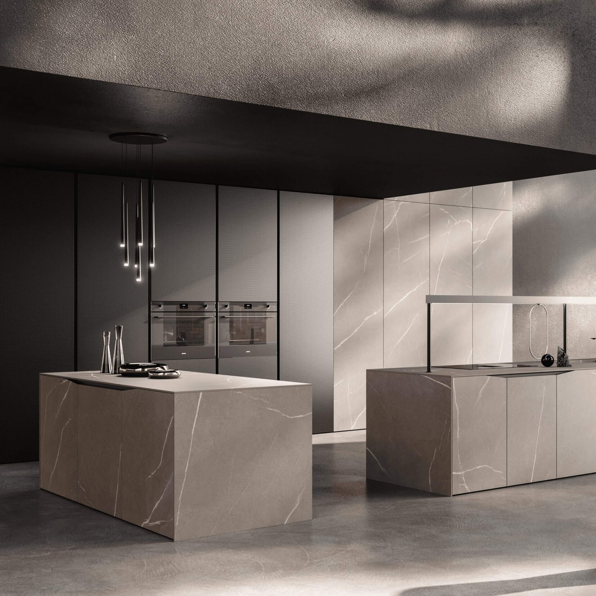 Modèle Elementi - cuisine SNAIDERO haut de gamme Uni-K Concept Intérieur