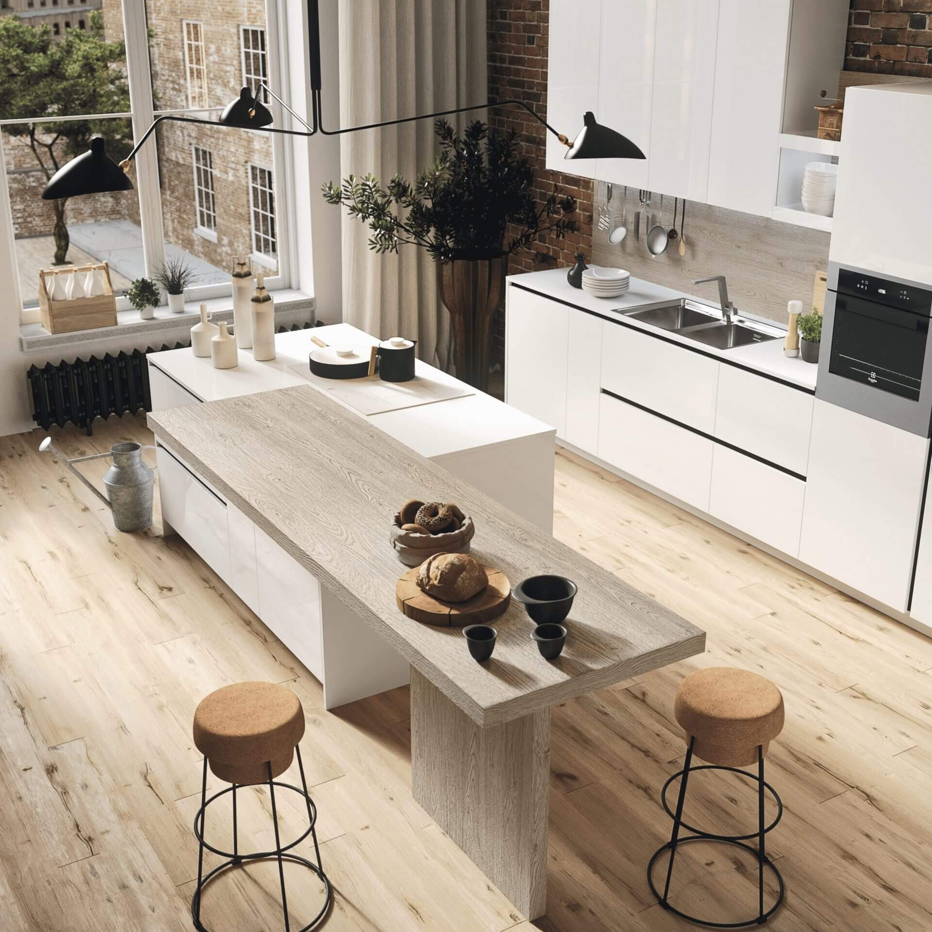 Modèle First - cuisine SNAIDERO haut de gamme Uni-K Concept Intérieur