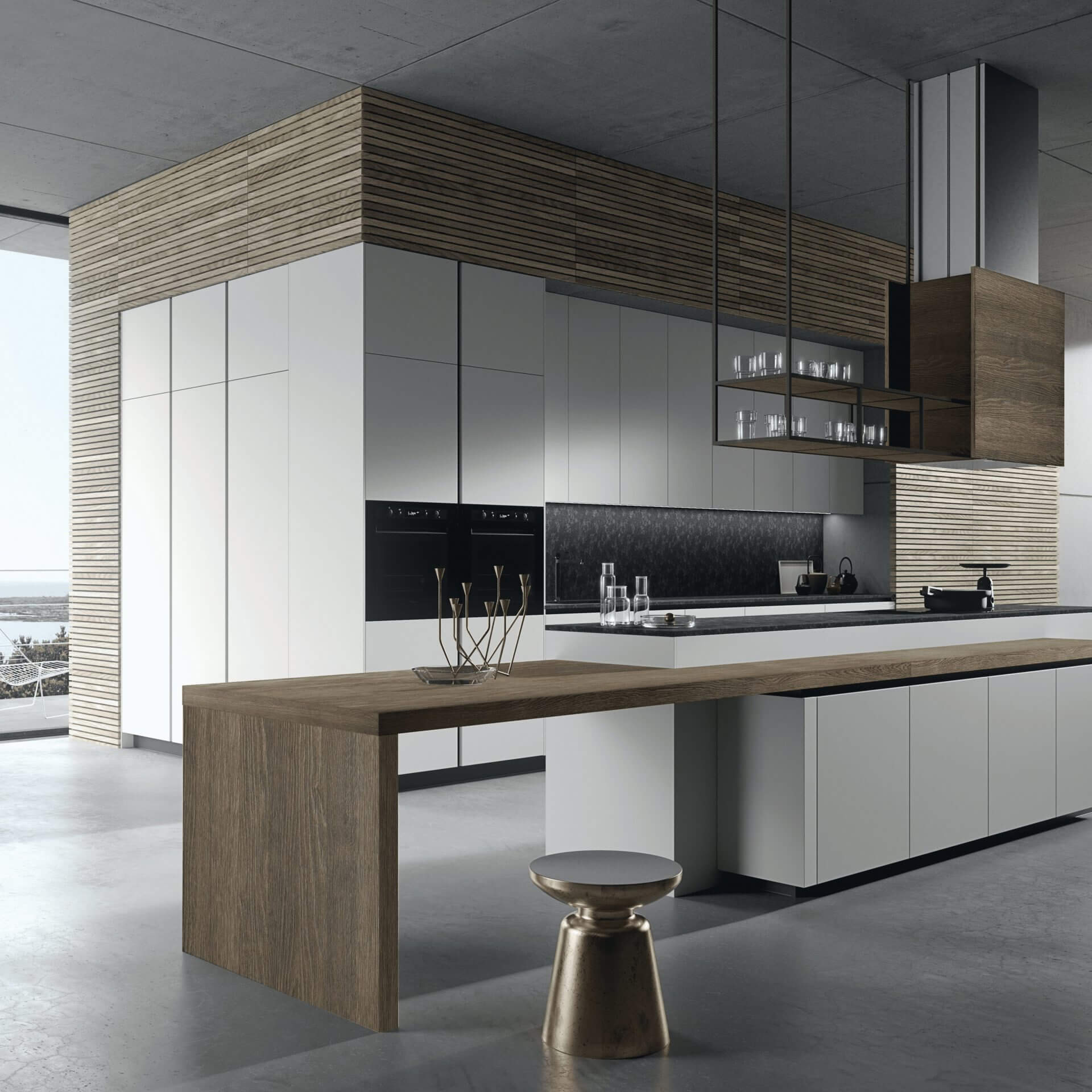 Modèle Look - cuisine SNAIDERO haut de gamme Uni-K Concept Intérieur